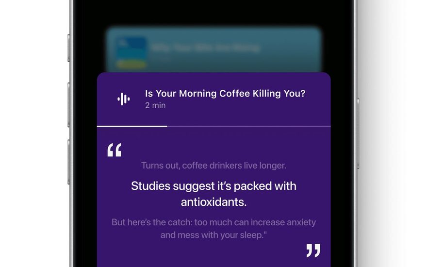 Vocali podcast app screens.