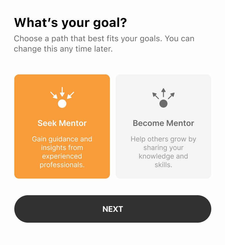 Chat screen with an AI powered conversation starter offering personalised prompts.